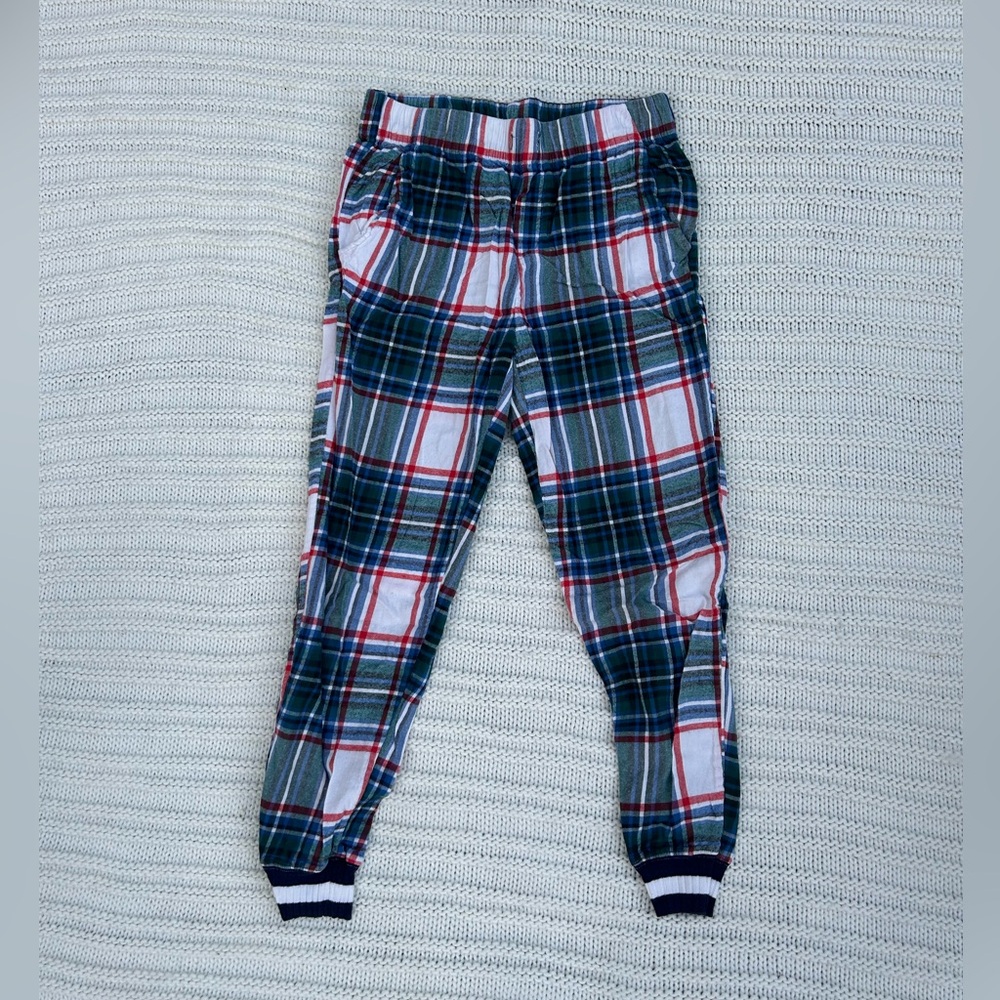 Plaid Jogger Pajama Pants, Size S